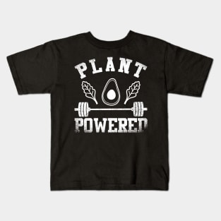 Plant Powered Weightlifter Kids T-Shirt